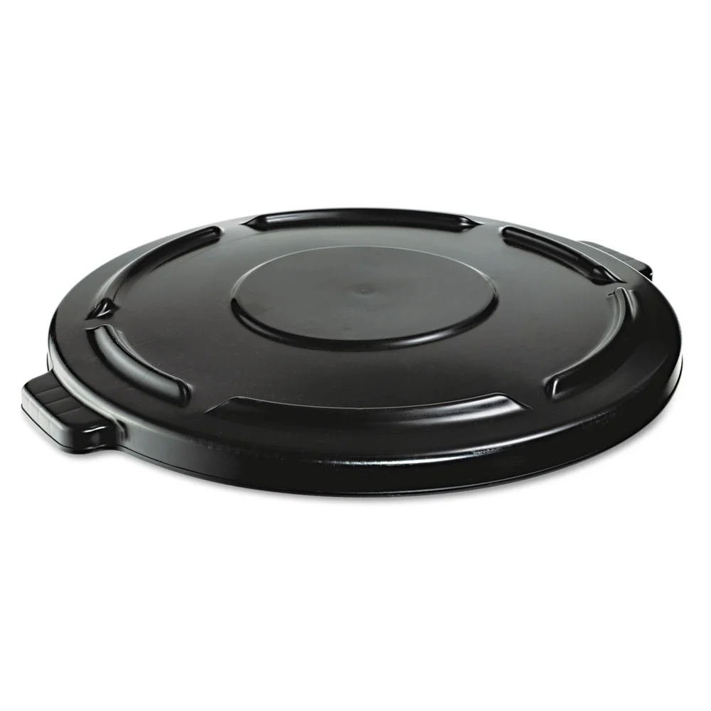 Rubbermaid Commercial 24.5 in. x 1.5 in. BRUTE Self-Draining Flat Top Lids - Black