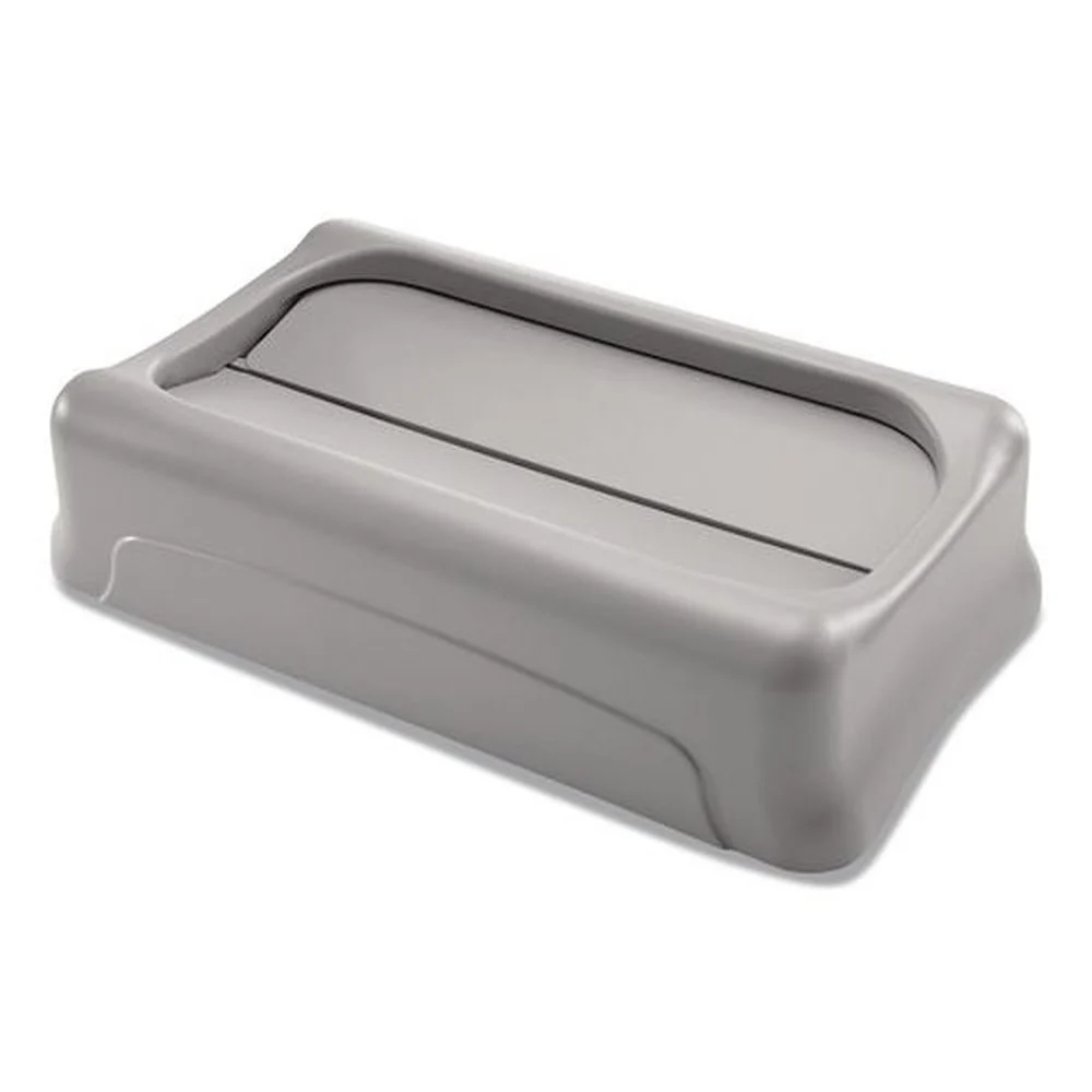 Rubbermaid Commercial Slim Jim 11.38 in. x 20.5 in. x 5 in. Swing Lid - Gray