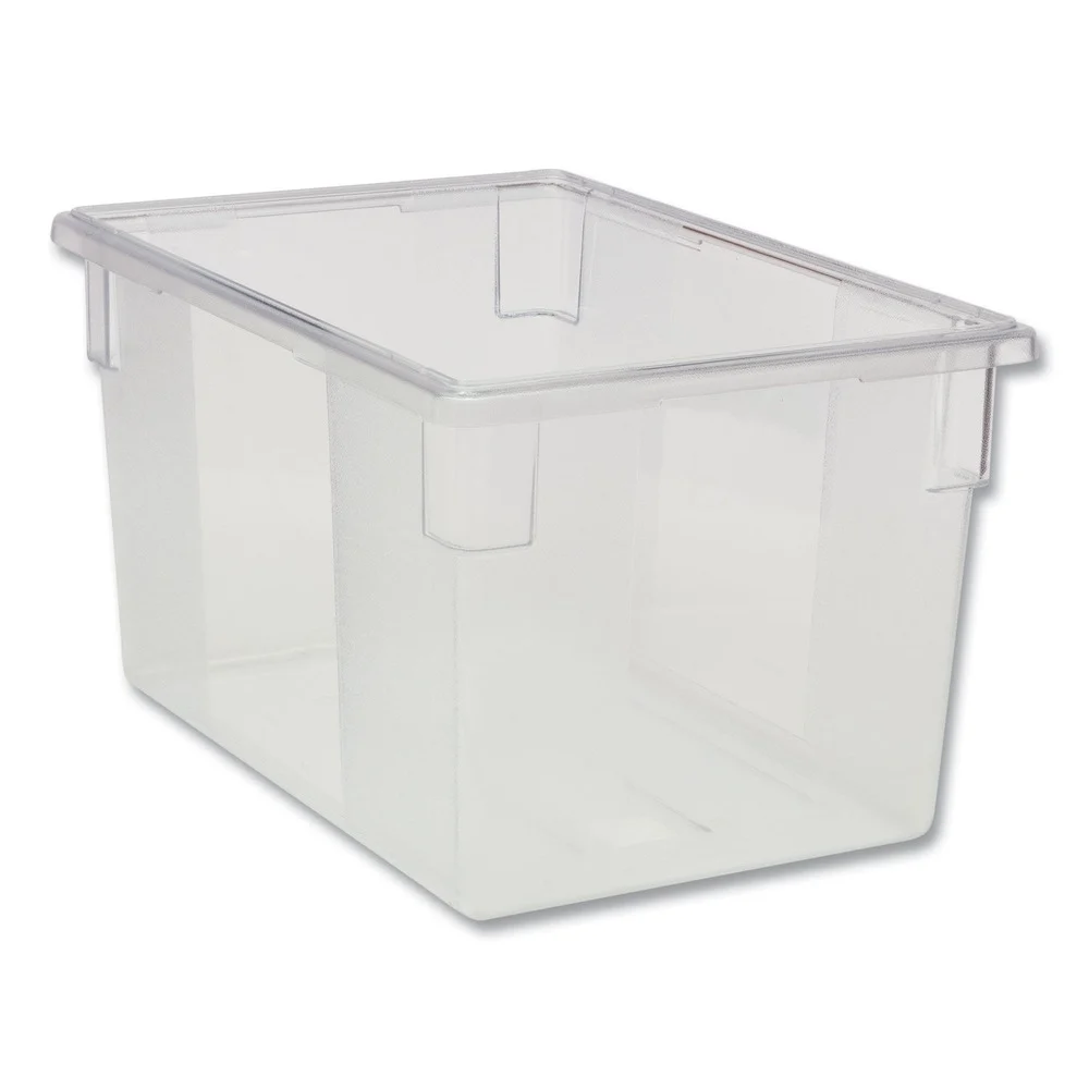 Rubbermaid Commercial 21.5 Gallon 26 in. x 18 in. x 15 in. Food/Tote Boxes - Clear