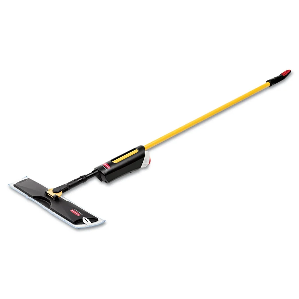 Rubbermaid Commercial 52 in. Steel Handle 18 in. Frame Light Commercial Wet Pad Spray Mop
