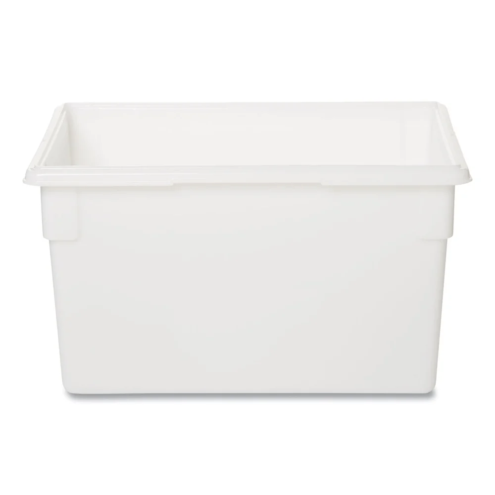 Rubbermaid Commercial Food/tote Boxes, 21.5gal, 26w X 18d X 15h, White