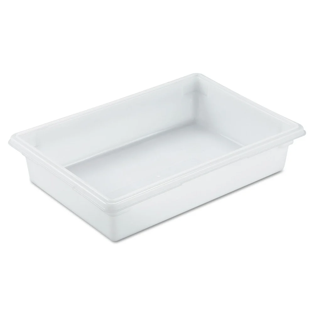 Rubbermaid Commercial 8.5 Gallon 26 in. x 18 in. x 6 in. Food Tote Boxes - White