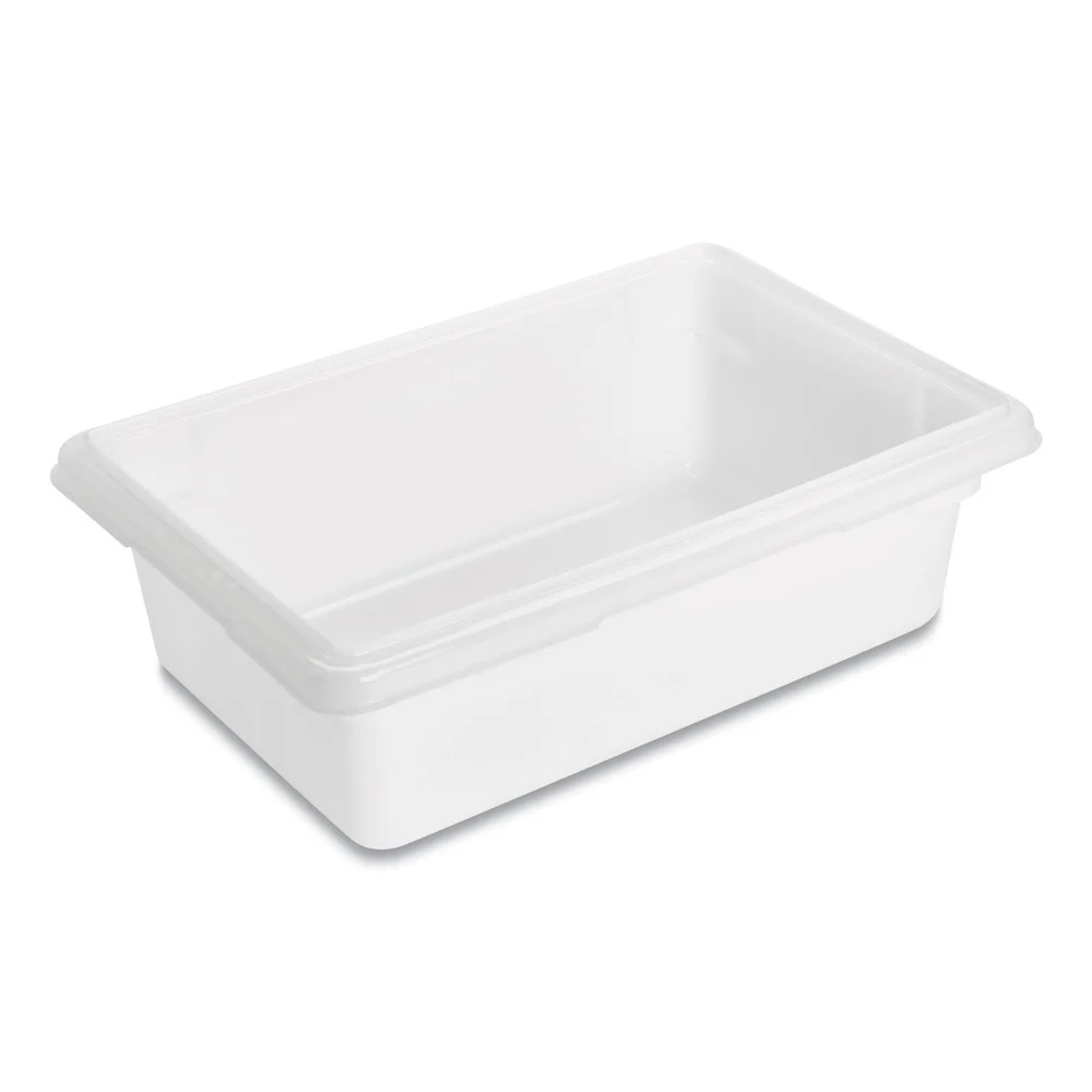 Rubbermaid Commercial 3.5 Gallon 18 in. x 12 in. x 6 in. Food Tote Box - White