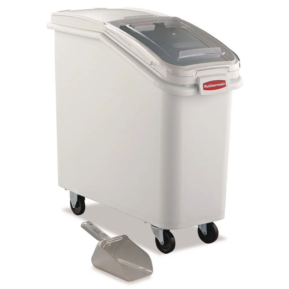 Rubbermaid Commercial 20.57 Gallon 13-1/8 in. x 29-1/4 in. x 28 in. ProSave Mobile Ingredient Bin - White