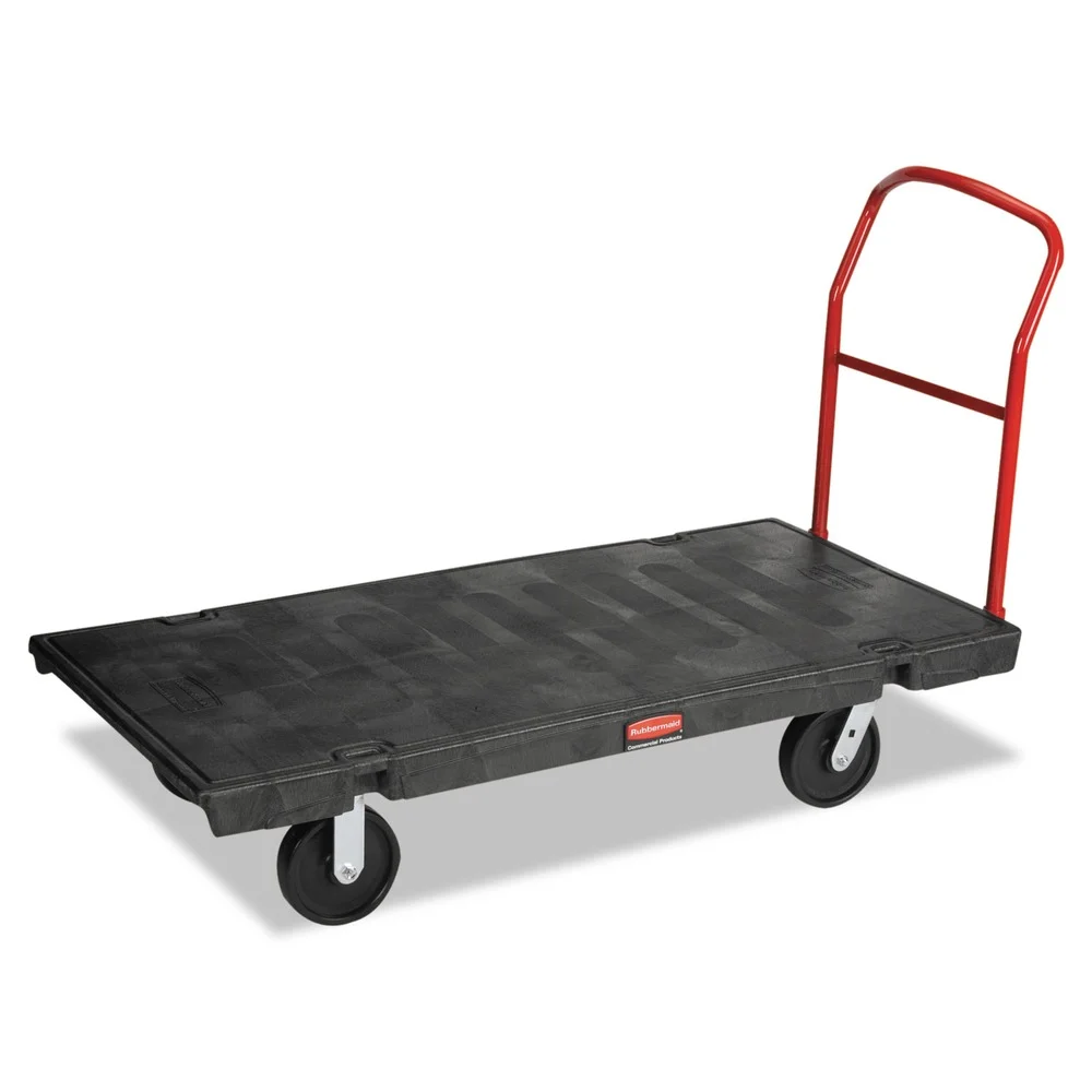 Rubbermaid Commercial 30 in. x 60 in. x 7 in. 2000 lbs. Capacity Platform Truck - Black