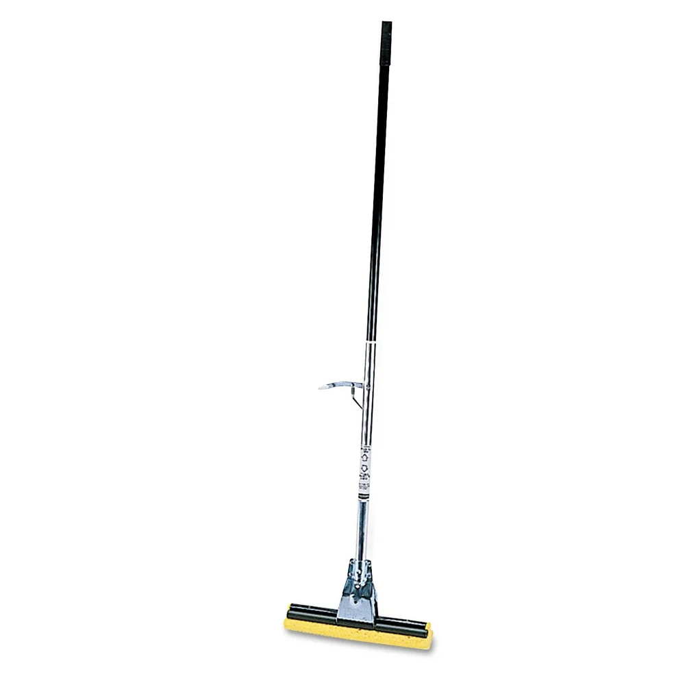 Rubbermaid Commercial Bronze Handle Steel Roller Sponge Mop with 12 in. Yellow Sponge