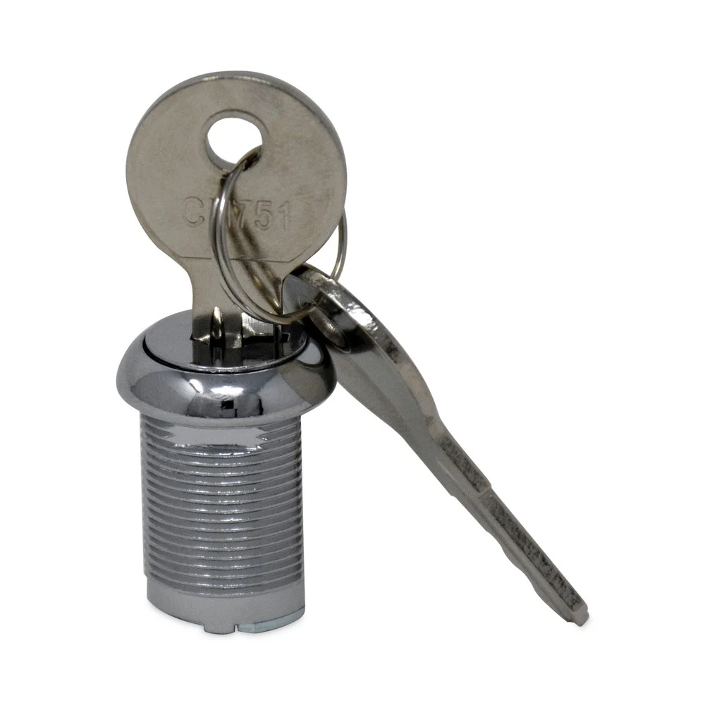 Rubbermaid Commercial Replacement Lock and Keys for Cleaning Carts - Silver