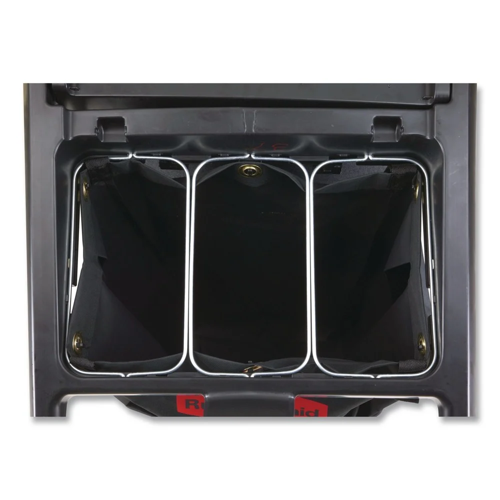 Rubbermaid Commercial 3 in. x 12.5 in. x 0.13 in. Triple Waste Steel Wire Bag Holder for Rubbermaid Commercial Janitorial and Housekeeping Carts