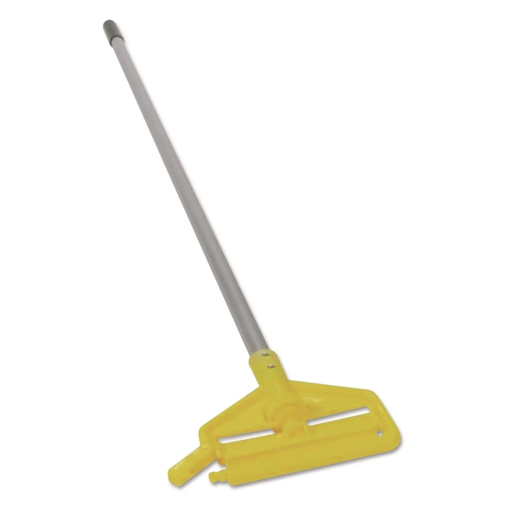 Rubbermaid Commercial 1 in. x 60 in. Invader Aluminum Side-Gate Wet-Mop Handle - Gray/Yellow