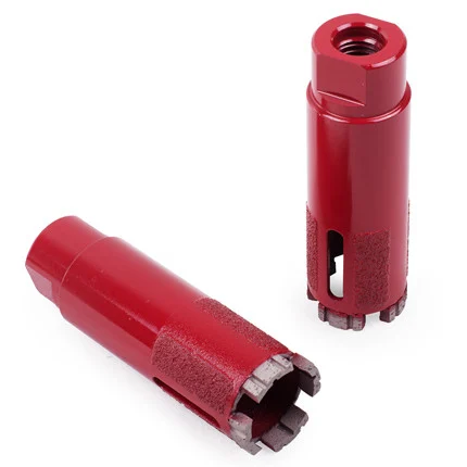 Diamond Vantage 1-1/8 x 5/8-11 inch Segmented Stone Core Bit w-SP, Dry (Red)