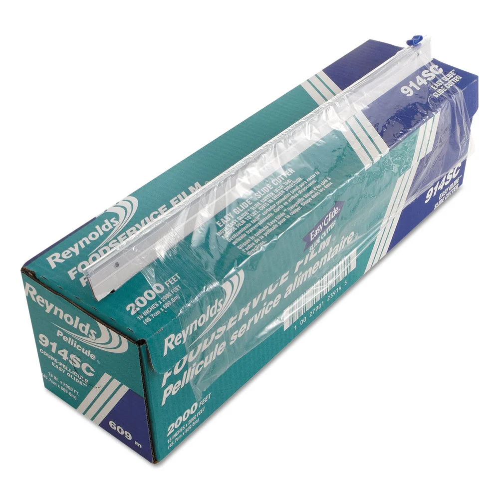 Reynolds Wrap 18 in. x 2,000 ft. PVC Food Wrap Film Roll in Easy Glide Cutter Box (1/Carton)