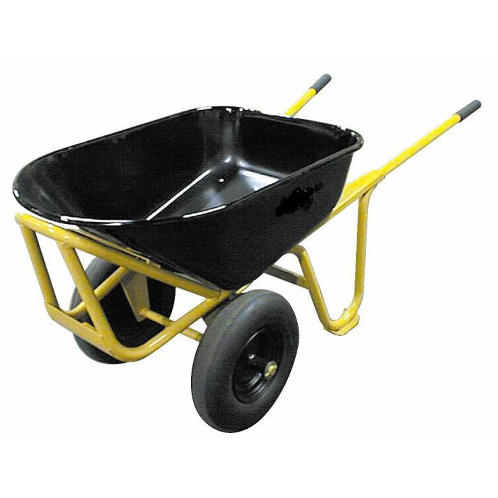 Roofmaster Double-Wheel Wheelbarrow and 4" x 8" Pneumatic Wheels