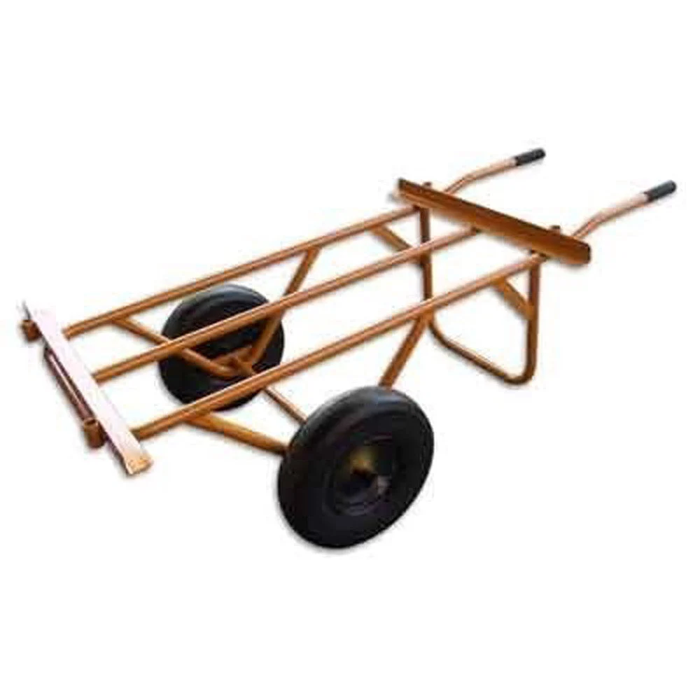 Roofmaster Heavy-Duty 2-Wheel Material Cart with- 4" x 8" with Non-Flat Wheels