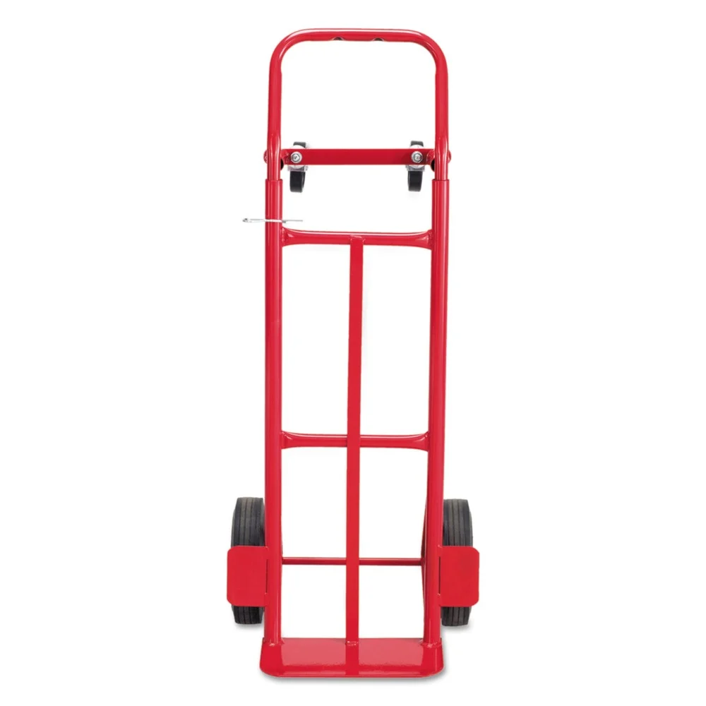 Safco 500 - 600 lbs. Capacity 18 in. x 51 in. Two-Way Convertible Hand Truck - Red