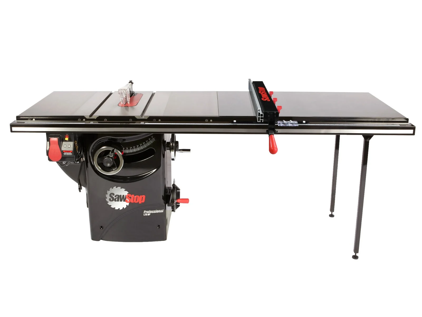 Sawstop PCS175-ATGP36 Professional 1.75HP Cabinet Saw with 36” Professional T-Glide Advance Rip Fence, Rails & Extension Table