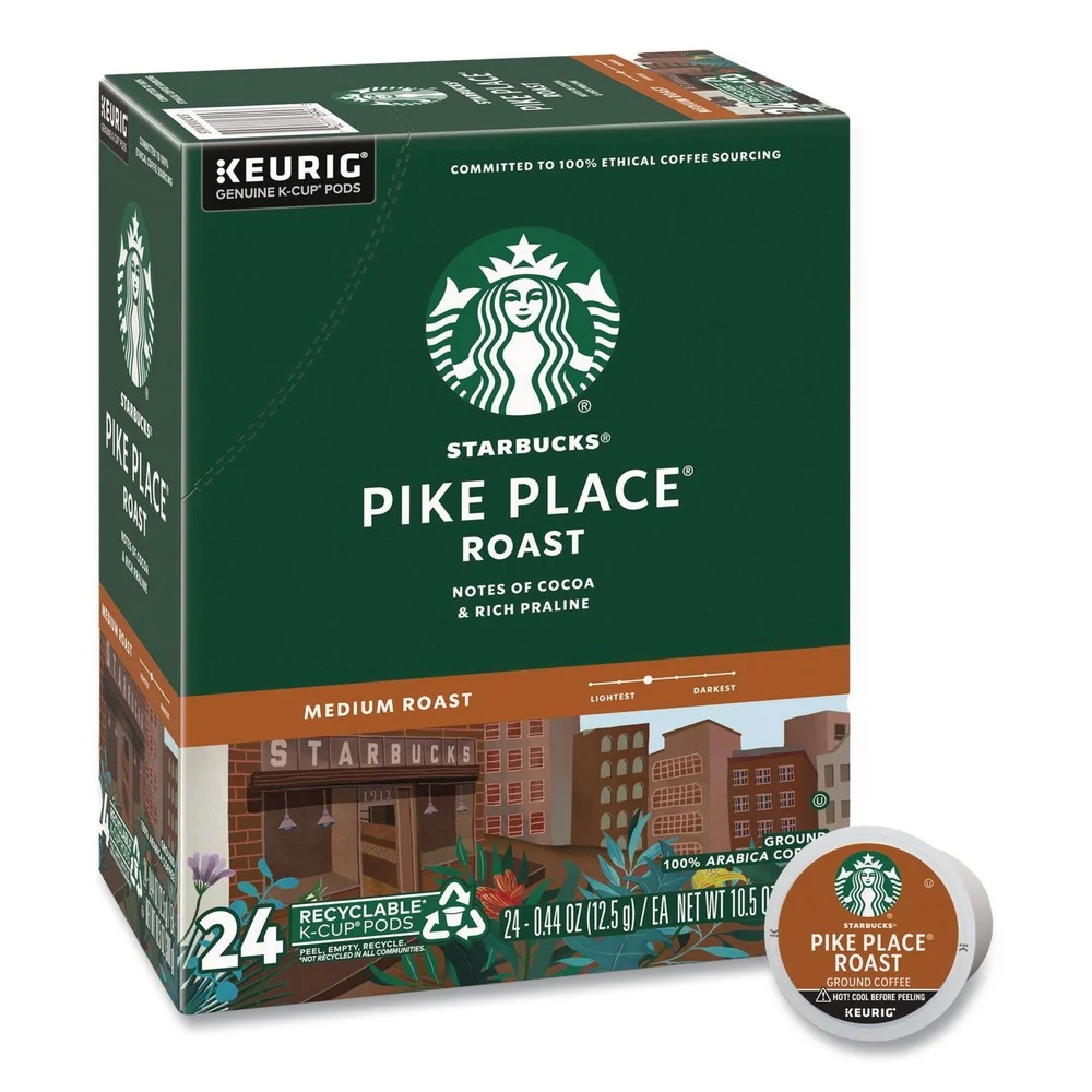 Starbucks Coffee K-Cups Pack - Pike Place (24/Box)