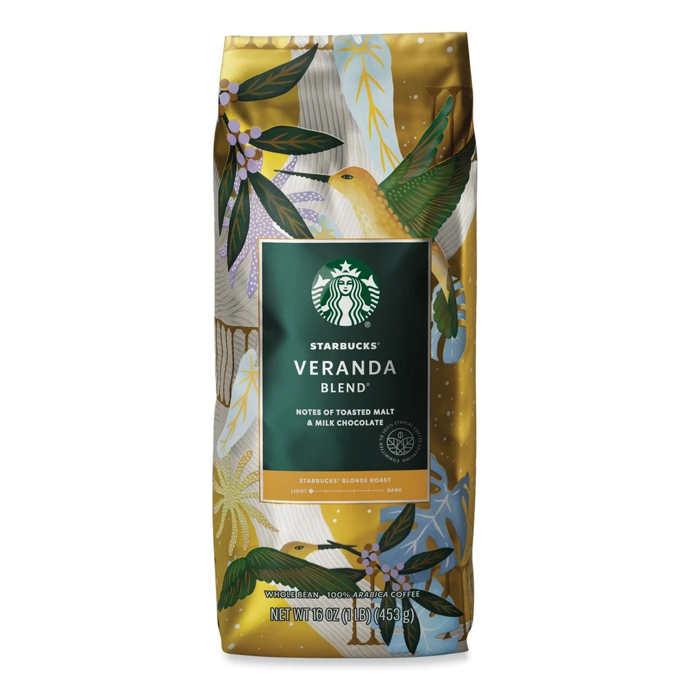 Starbucks 12523486 1 lbs. Bag Whole Bean Veranda Blend Coffee