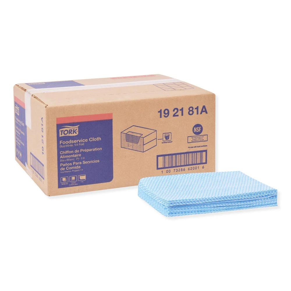 Tork 13 x 21 Foodservice Cloth - Blue (240/Carton)