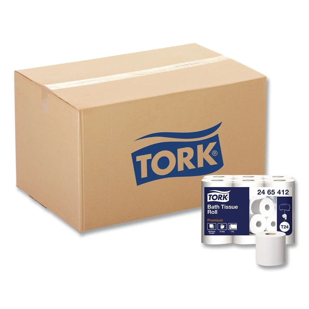Tork Premium 2-Ply Septic Safe Poly-Pack Bath Tissue - White (48/Carton)