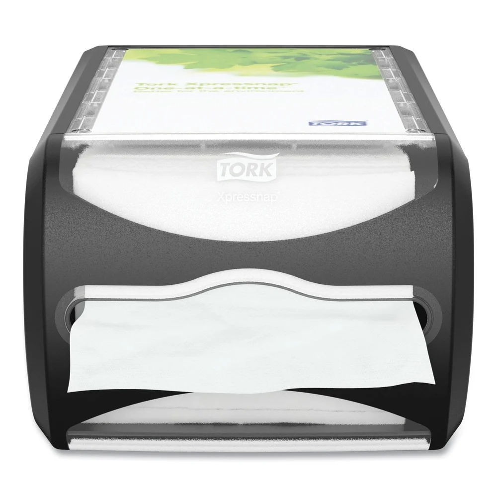 Tork 7.5 in. x 12.1 in. x 5.7 in. Xpressnap Counter Napkin Dispenser - Black