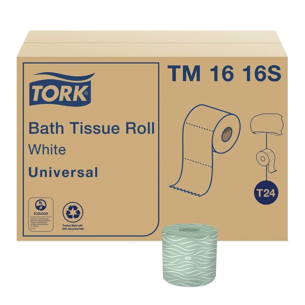 Tork TM1616S 2-Ply Septic Safe Universal Bath Tissue - White (96/Carton)