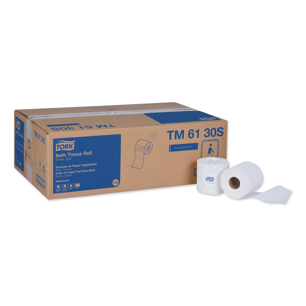 Tork TM6130S Advanced 2-Ply Septic Safe Bath Tissue - White (48/Carton)