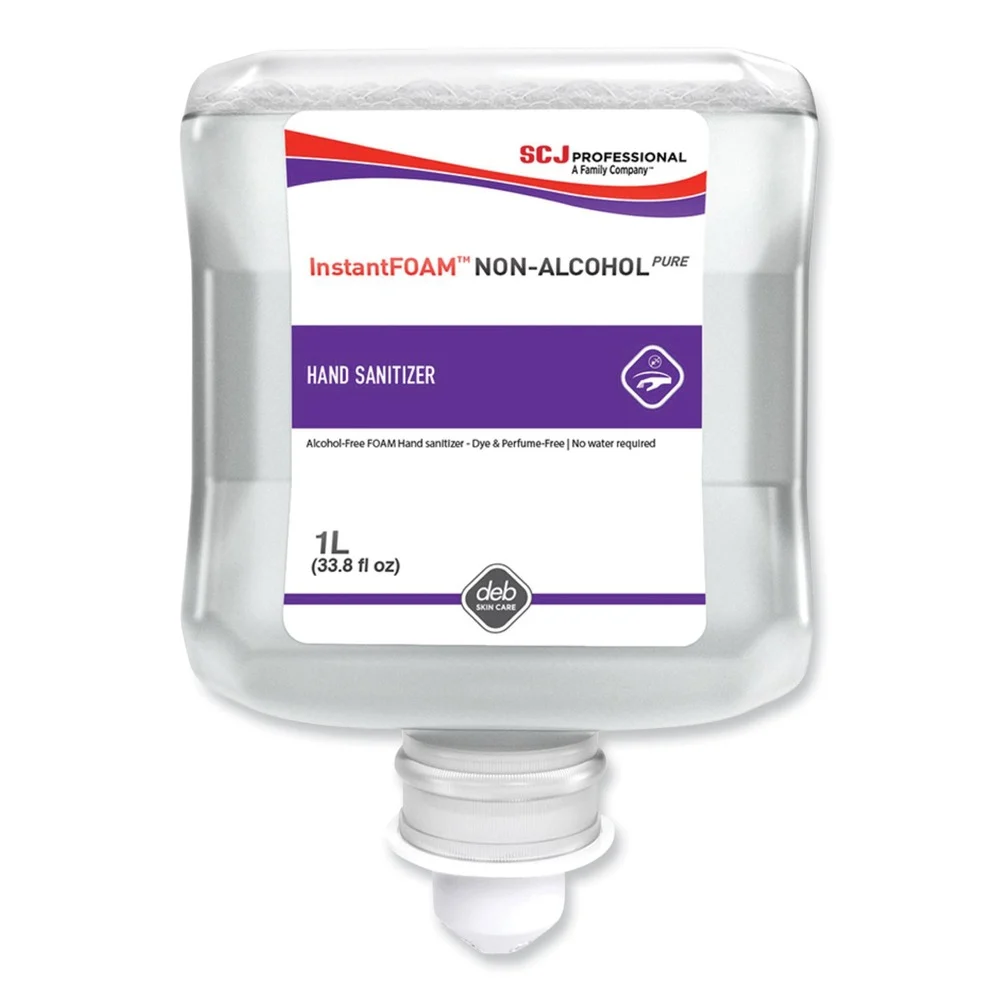 SC Johnson 1L Refill Cartridge Unscented InstantFOAM Non-Alcohol PURE Hand Sanitizer (6/Carton)