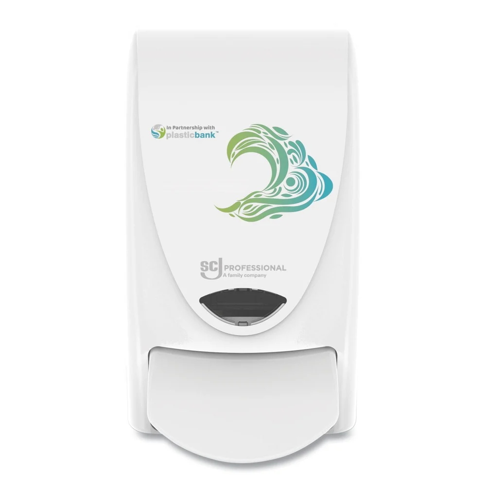 SC Johnson 4.9 in. x 4.6 in. x 9.2 in. 1 L Proline WAVE Manual Soap Dispenser - White (15/Carton)