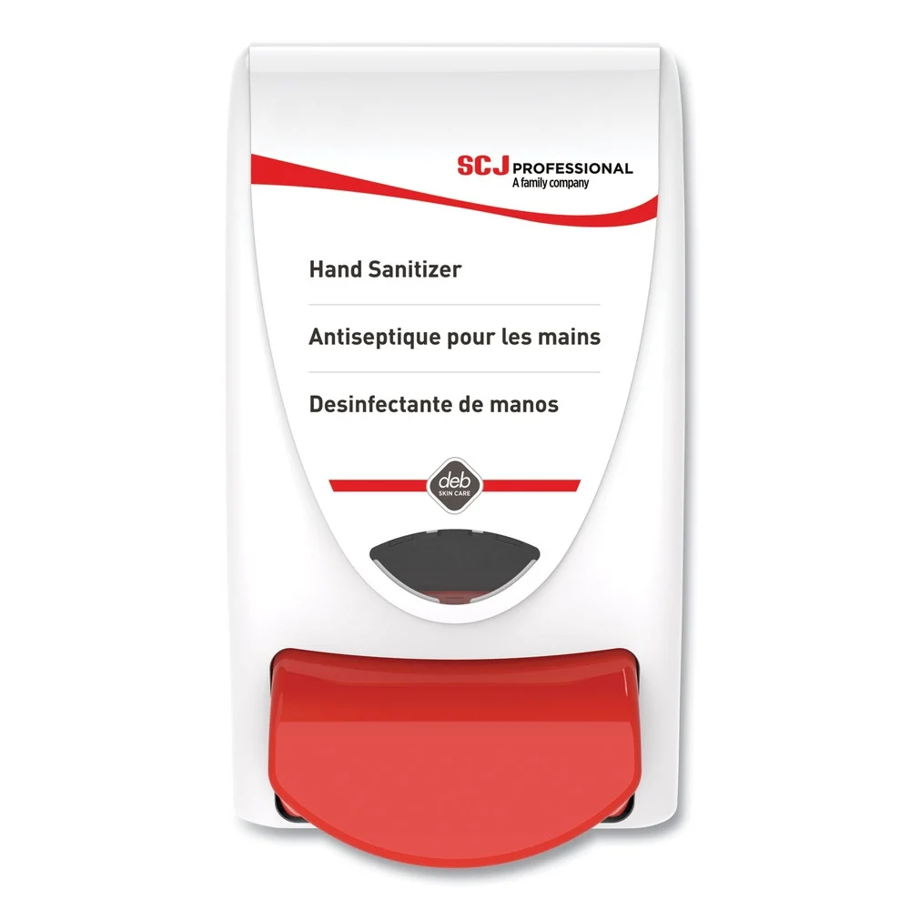 SC Johnson 5010424017091 4.92 x 4.6 x 9.25 1 Liter Capacity Hand Sanitizer Dispenser - White