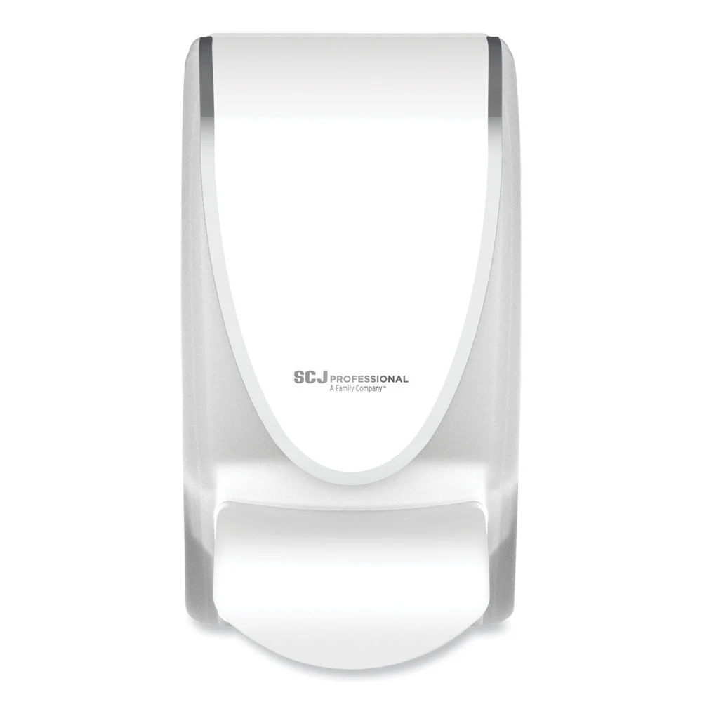 SC Johnson TPW1LDS 4.92 in. x 4.6 in. x 9.25 in. 1 Liter Transparent Manual Dispenser - White (15/Carton)