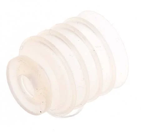 20mm Bellows Silicone Clear Vacuum Suction Cup Stroke 16mm