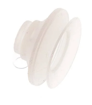 42mm Bellows Silicone Clear Vacuum Suction Cup Stroke 9mm