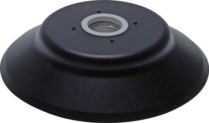 95mm Flat NBR Black Vacuum Suction Cup G 1/4 inch Female Stroke 6mm Robust Lips