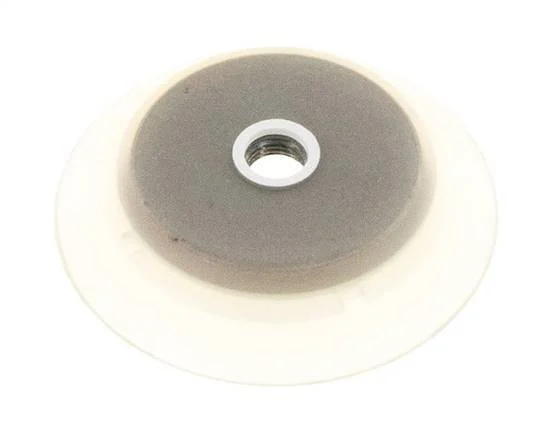 95mm Flat Silicone Clear Vacuum Suction Cup G 1/4 inch Female Stroke 6mm Robust Lips