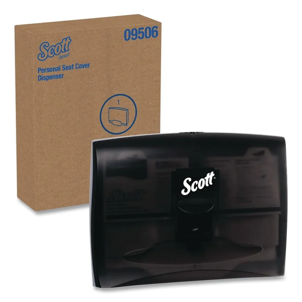 Scott 17.5 in. x 2.25 in. x 13.25 in. Personal Seat Cover Dispenser - Black