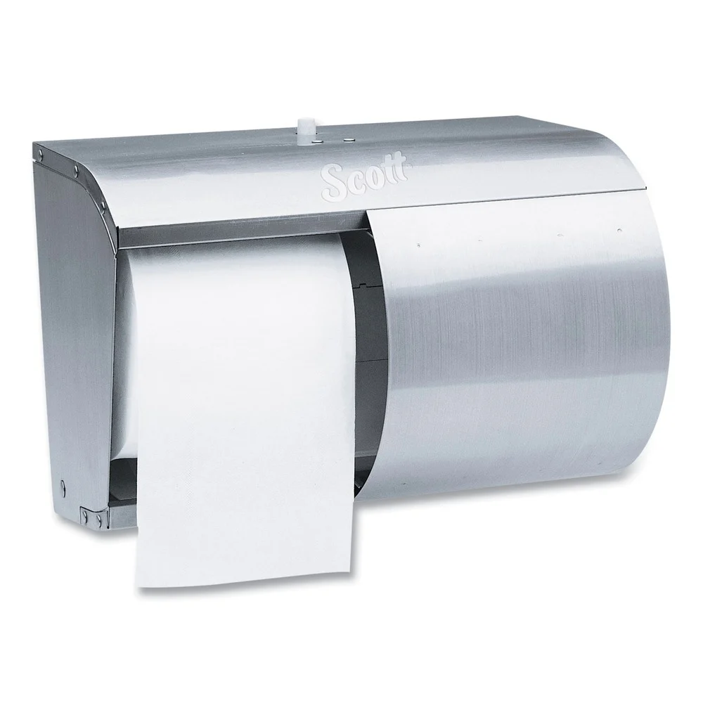 Scott 10.13 in. x 6.4 in. x 7 in. Pro Coreless SRB Tissue Dispenser - Stainless Steel