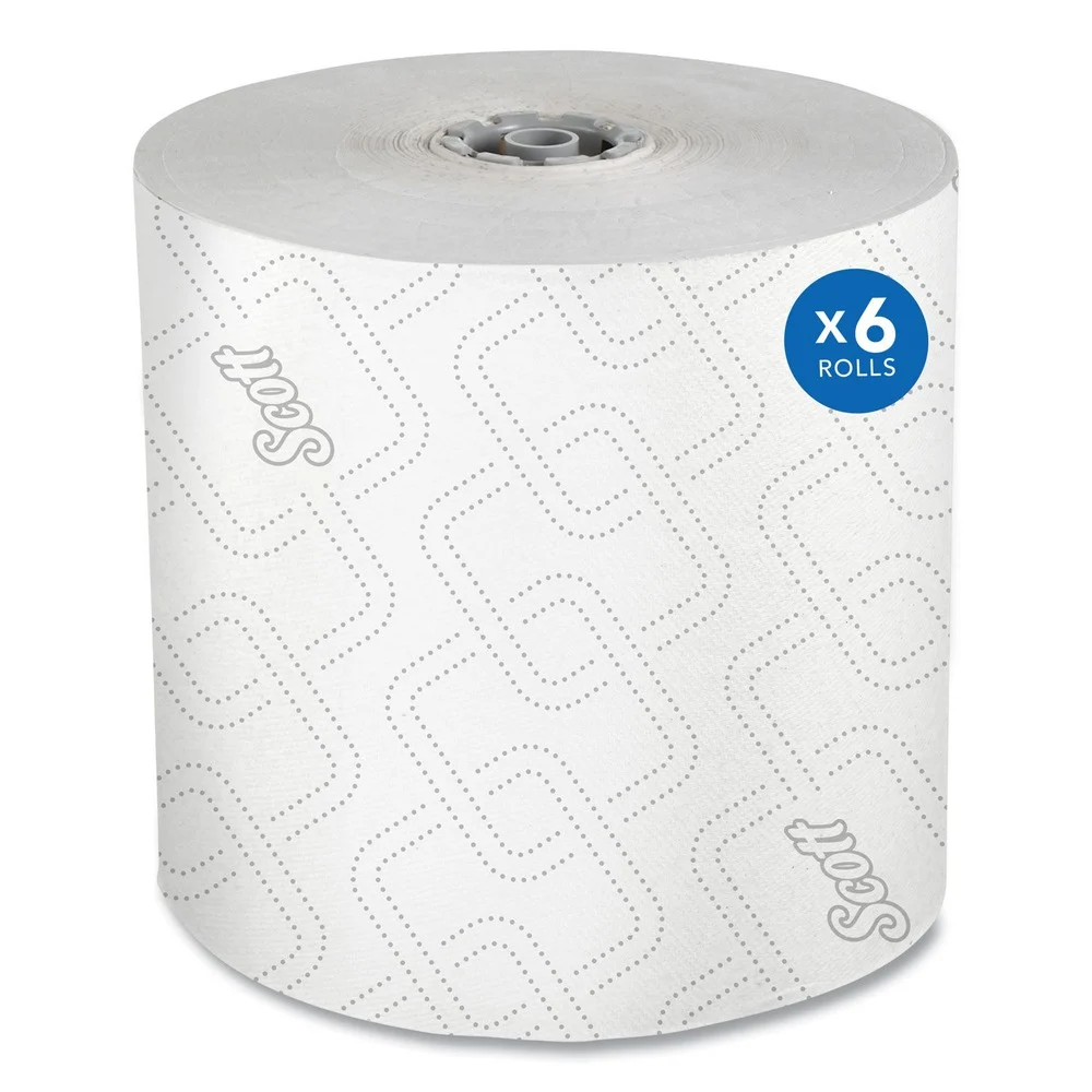 Scott 1,150 ft. 1-Ply Pro Hard Roll Paper Towels with Elevated Scott Design - Gray Core Only (6-Rolls/Carton)