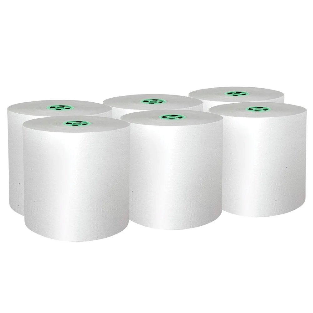 Scott 7.5 in. x 900 ft. 1-Ply Pro Hard Roll Paper Towels with Absorbency Pockets - Green Core Only (6/Carton)