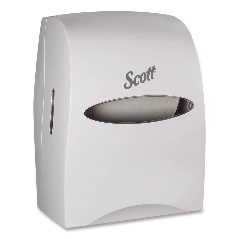 Scott 46254 Essential 13.06 in. x 11 in. x 16.94 in. Manual Hard Roll Towel Dispenser - White (1/Carton)