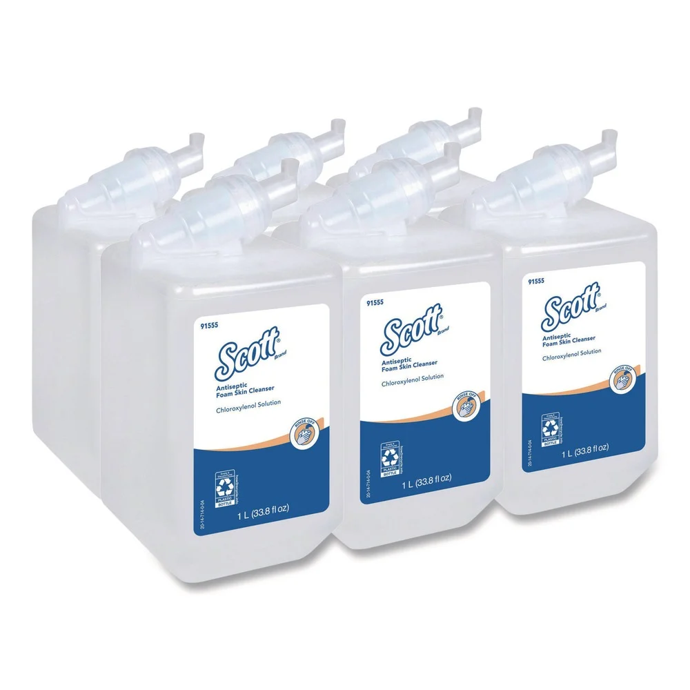 Scott 91555 1000 ml Unscented Control Antiseptic Foam Skin Cleanser Refill (6/Carton)