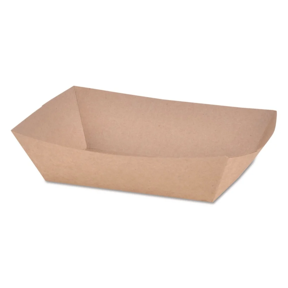 SCT 2 lbs. Capacity Paper Food Baskets - Brown Kraft (1000/Carton)