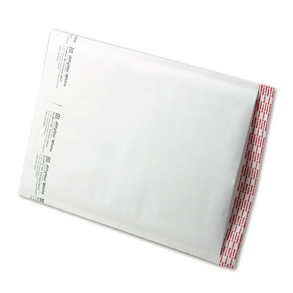 Sealed Air Jiffylite 9.5 in. x 14.5 in. No. 4 Self-Seal Bubble Mailer - White (100/Carton)