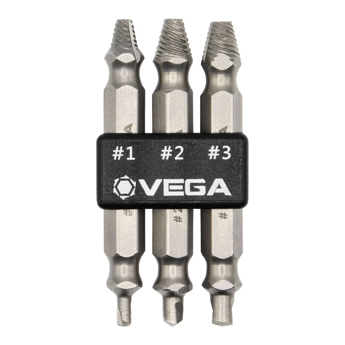 Vega SES-3 3-Piece Impact Rated Double-Sided Screw Extractor Set