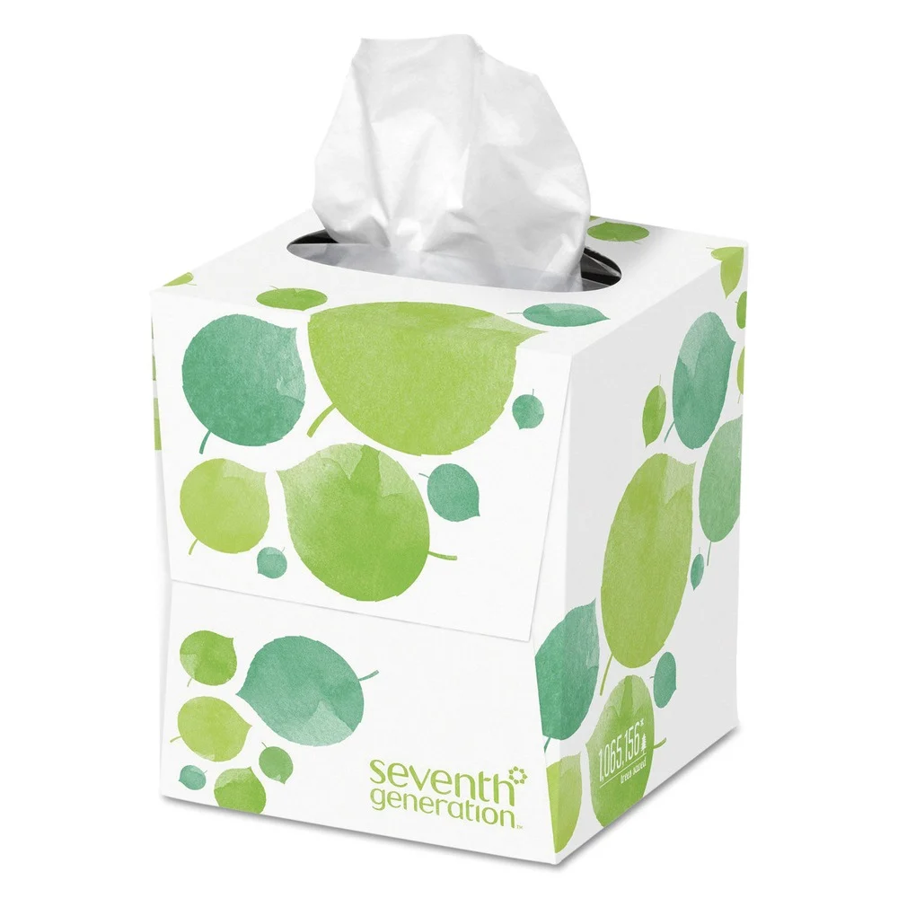 Seventh Generation 2-Ply 100 Percent Recycled Facial Tissue (36/Carton)
