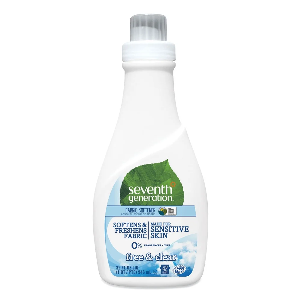 Seventh Generation 32 oz. Bottle Natural Liquid Fabric Softener - Free and Clear/Unscented