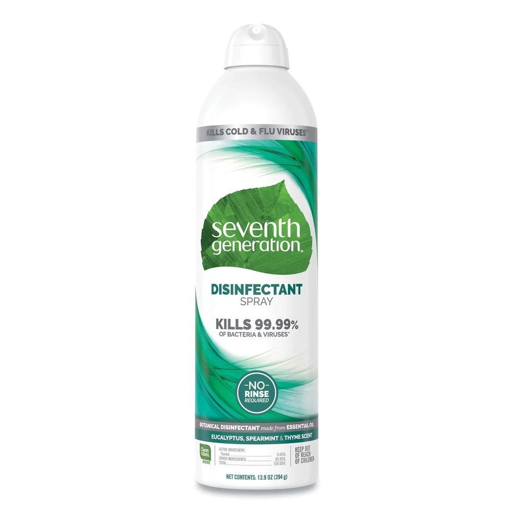 Seventh Generation 22981EA 13.9 oz. Spray Bottle Disinfectant Sprays - Eucalyptus/Spearmint/Thyme