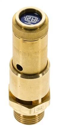 G 1/2'' Brass Pre-Set Safety Valve 1 bar (14.5 psi) DN 10