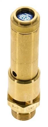 G 1/2'' Brass Pre-Set Safety Valve 11.3 bar (163.9 psi) DN 10