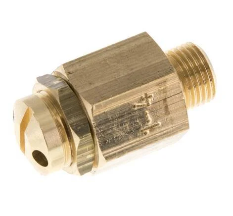 G 1/8'' Brass Adjustable Safety Valve 1-4 bar (14.50-58.02 psi)