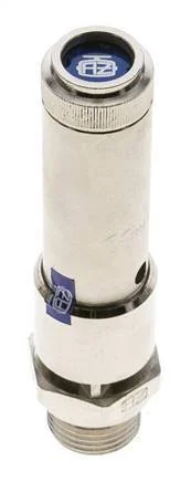 G 1/2'' Nickel-plated Brass Pre-Set Safety Valve 9 bar (130.54 psi) DN 10